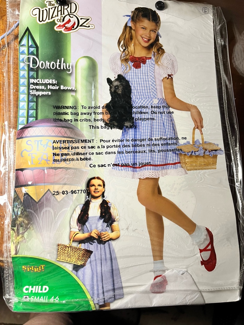 Spirit Dorothy Blue Gingham Dress with hair bows